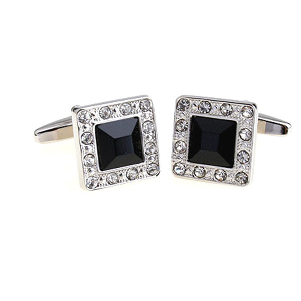 Crystal Zircon Cufflinks