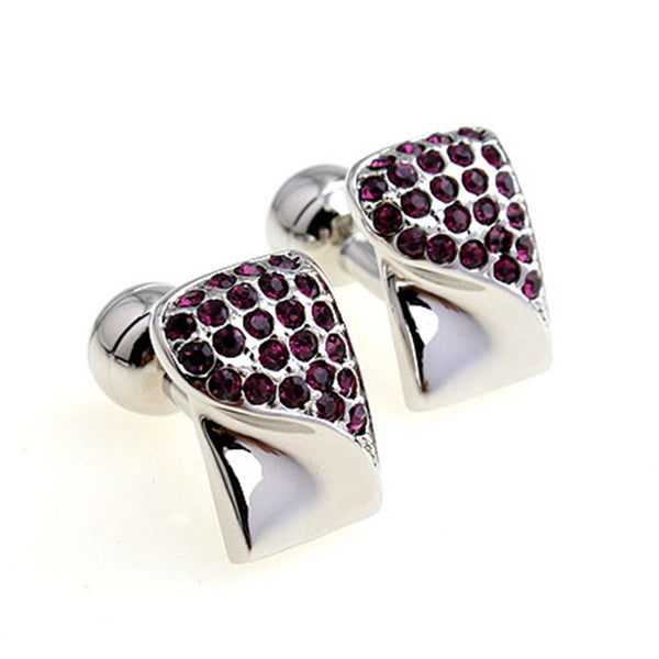 Crystal Zircon Cufflinks