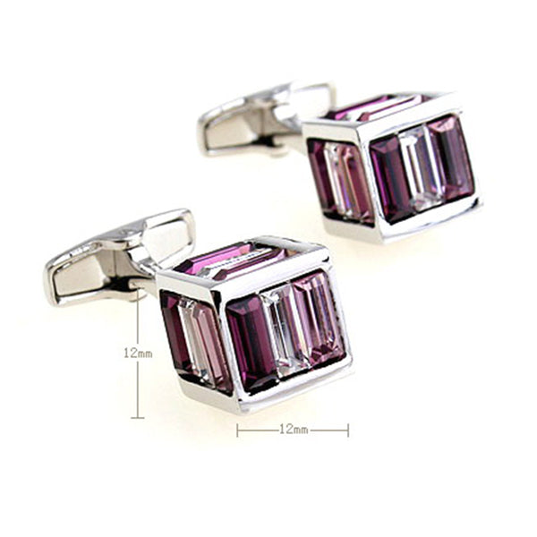 Crystal Zircon Cufflinks