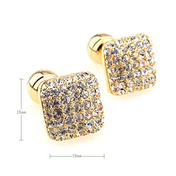 Crystal Zircon Cufflinks