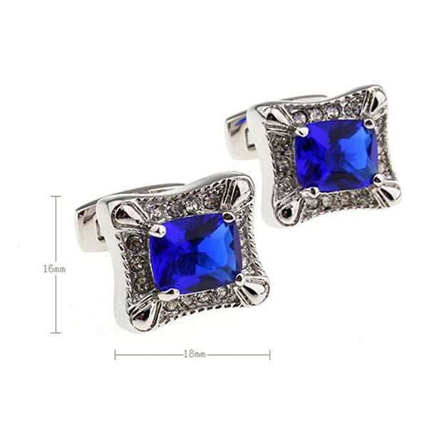 Crystal Zircon Cufflinks