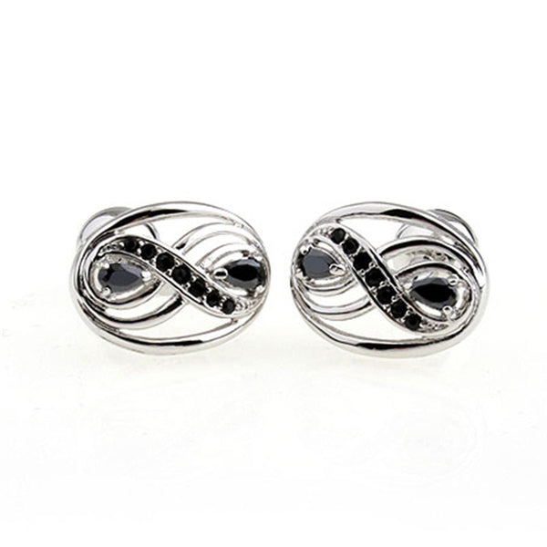 Crystal Zircon Cufflinks