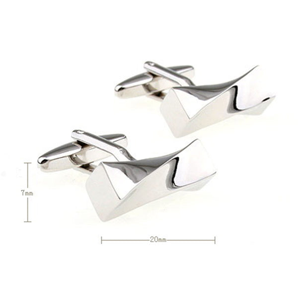 Plain Colour Metal Cufflinks