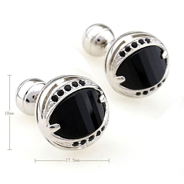 Crystal Zircon Cufflinks