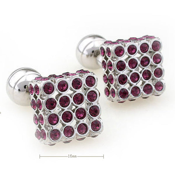 Crystal Zircon Cufflinks