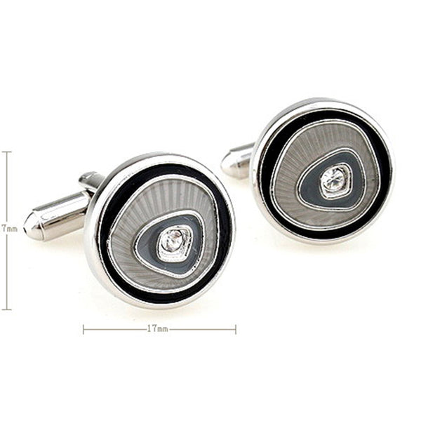 Crystal Zircon Cufflinks