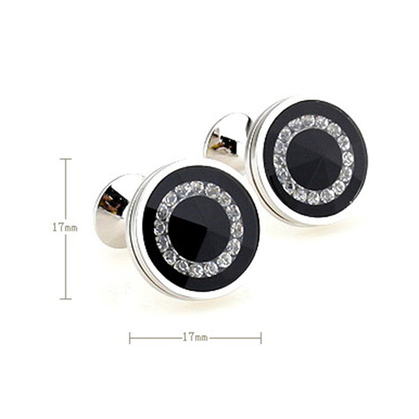 Crystal Zircon Cufflinks