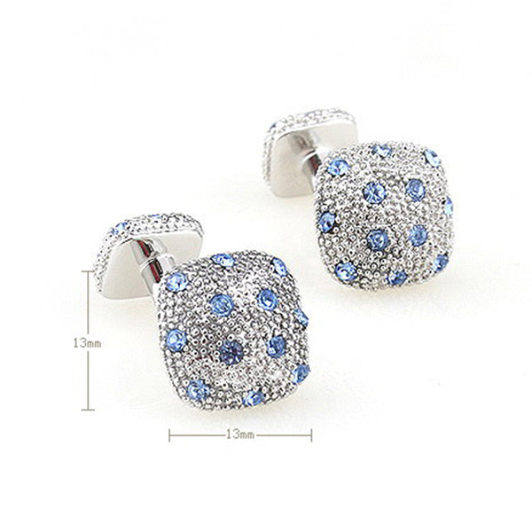 Crystal Zircon Cufflinks