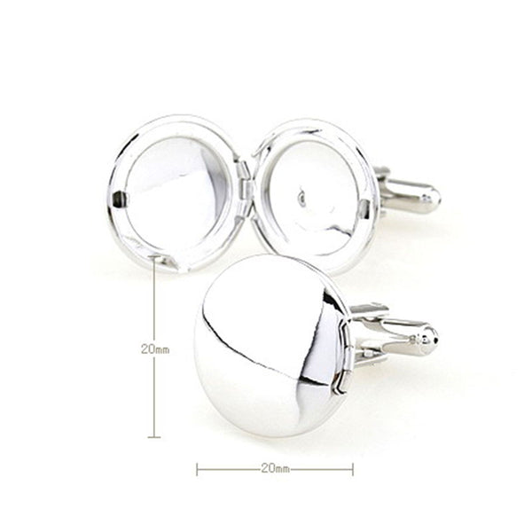 Sports Technology Plain Colour Metal Cufflinks