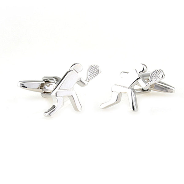 Sports Technology Plain Colour Metal Cufflinks