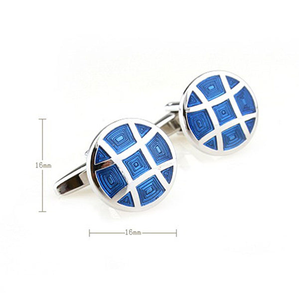 Enamel Dropping Glue Cufflinks