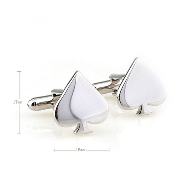 Movies Gambling Plain Colour Metal Cufflinks