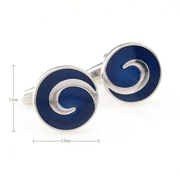 Enamel Dropping Glue Cufflinks