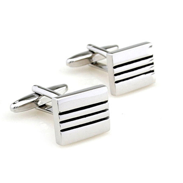 Plain Colour Metal Cufflinks