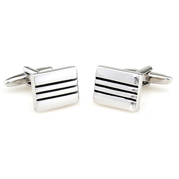 Plain Colour Metal Cufflinks