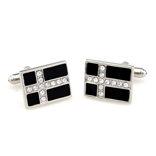 Crystal Zircon Cufflinks