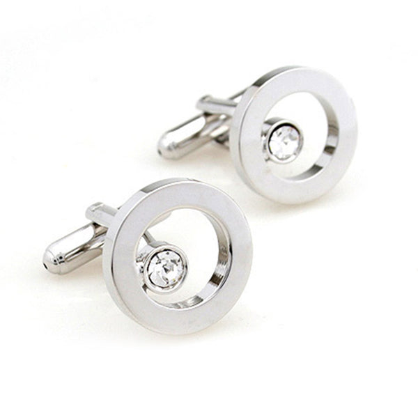 Crystal Zircon Cufflinks