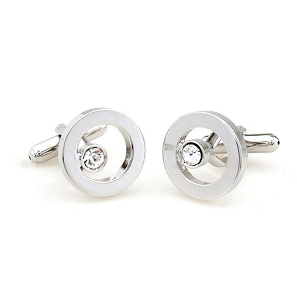 Crystal Zircon Cufflinks