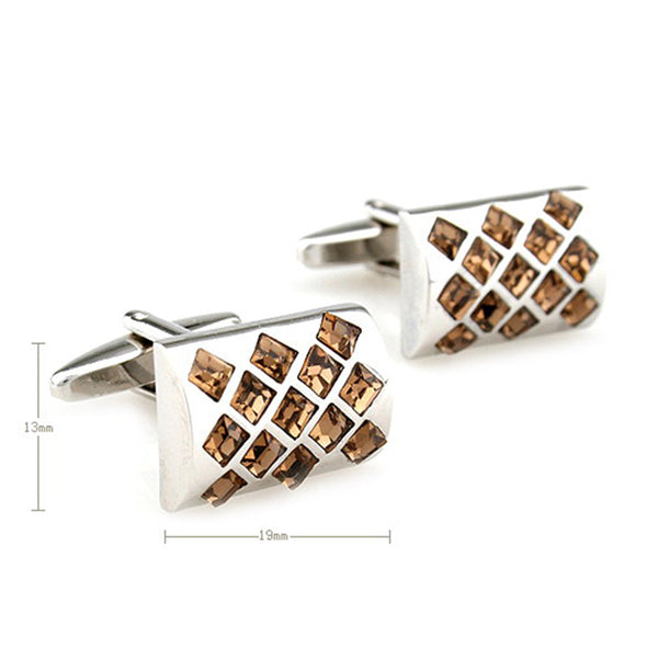 Crystal Zircon Cufflinks