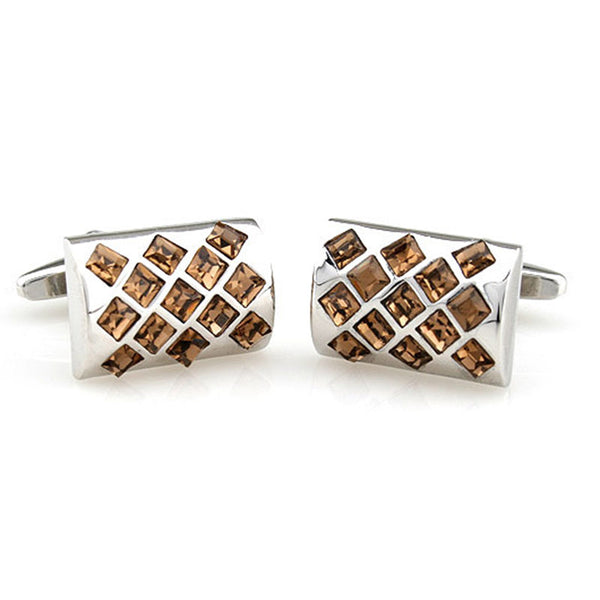 Crystal Zircon Cufflinks