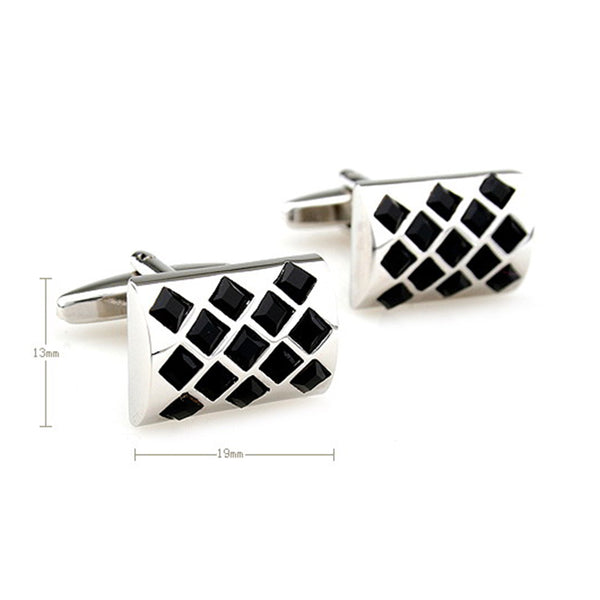 Crystal Zircon Cufflinks