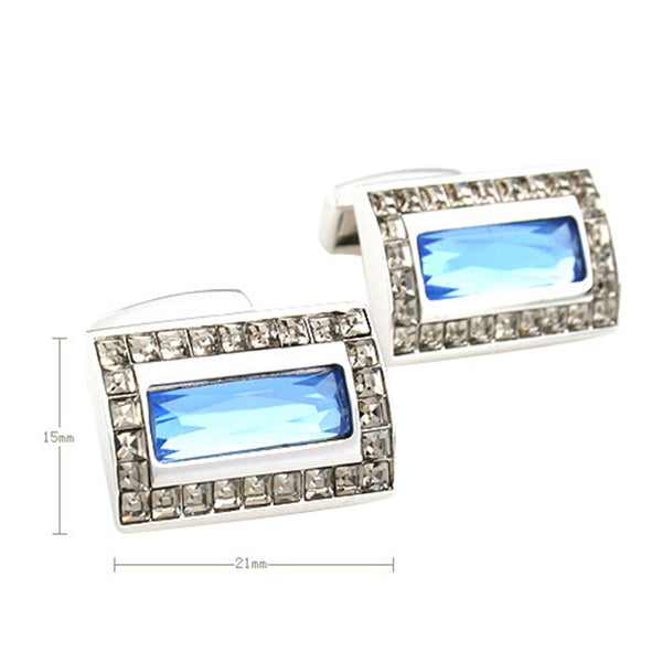 Crystal Zircon Cufflinks