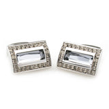 Crystal Zircon Cufflinks