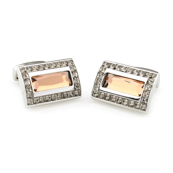 Crystal Zircon Cufflinks