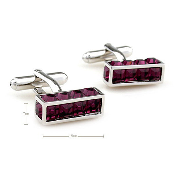 Crystal Zircon Cufflinks