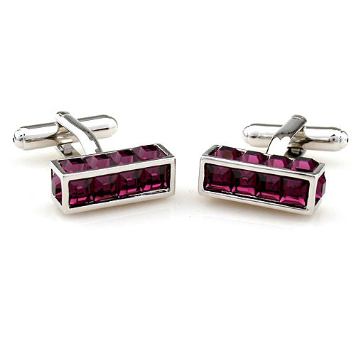 Crystal Zircon Cufflinks