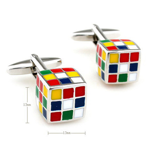 Movies Gambling Enamel Dropping Glue Cufflinks