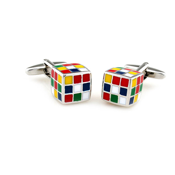 Movies Gambling Enamel Dropping Glue Cufflinks