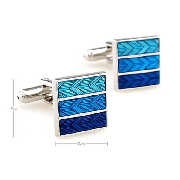 Enamel Dropping Glue Cufflinks