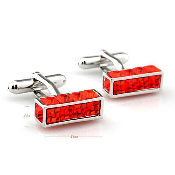 Crystal Zircon Cufflinks