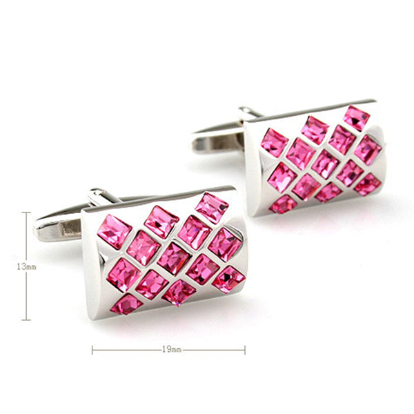 Crystal Zircon Cufflinks