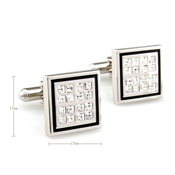 Crystal Zircon Cufflinks