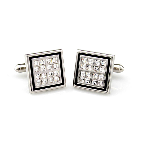 Crystal Zircon Cufflinks