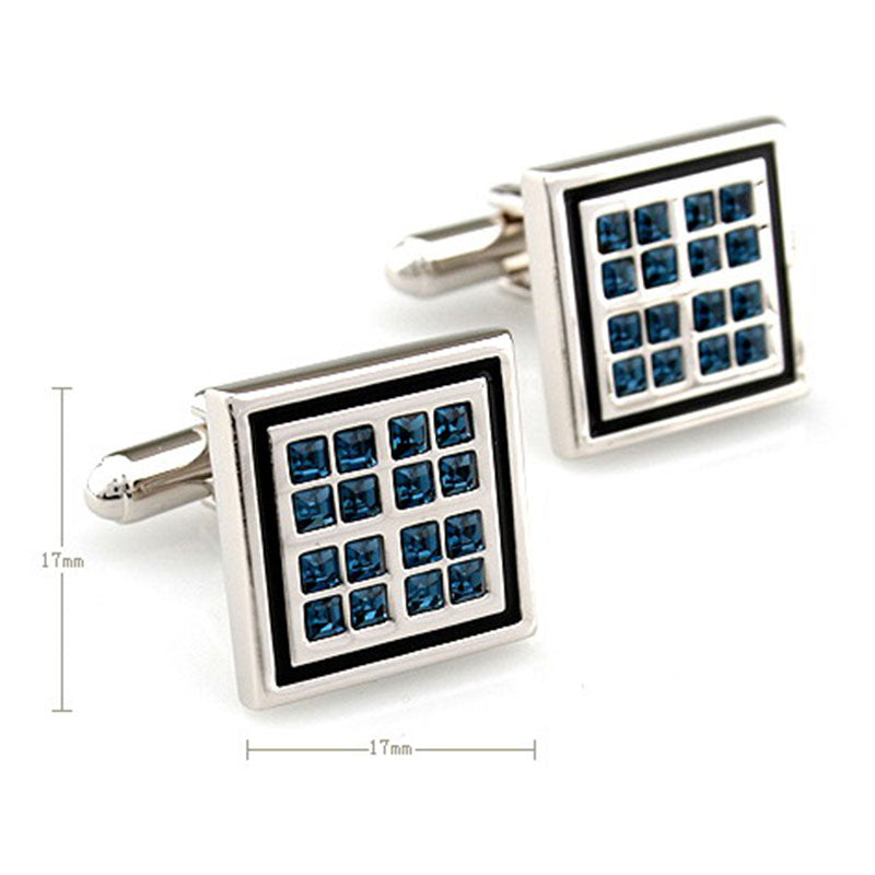 Crystal Zircon Cufflinks