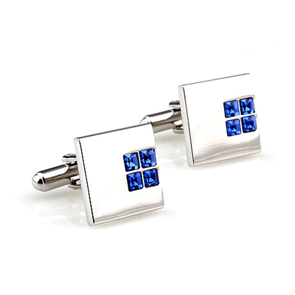 Crystal Zircon Cufflinks