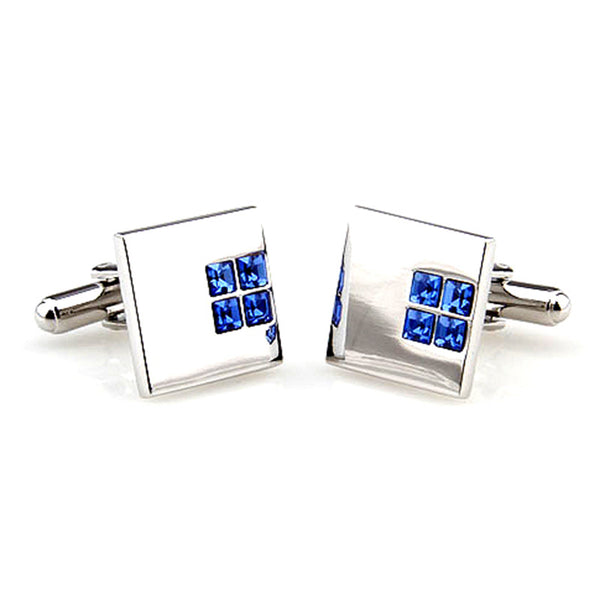 Crystal Zircon Cufflinks