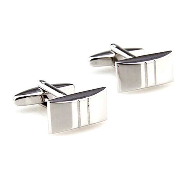 Plain Colour Metal Cufflinks