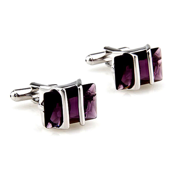 Crystal Zircon Cufflinks