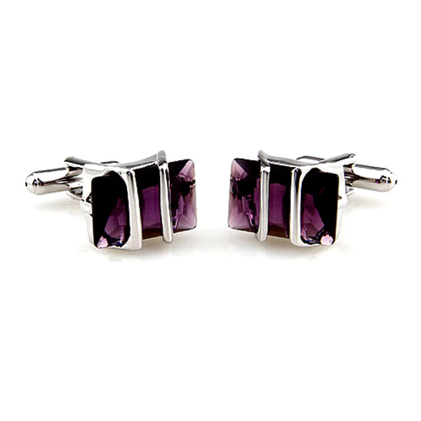 Crystal Zircon Cufflinks