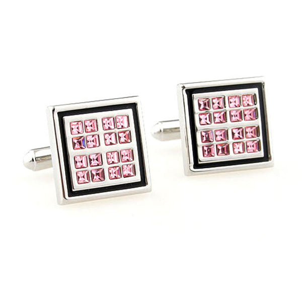 Crystal Zircon Cufflinks