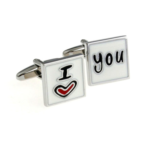 Festivals Wedding Reception Enamel Dropping Glue Cufflinks