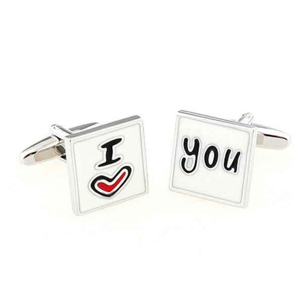 Festivals Wedding Reception Enamel Dropping Glue Cufflinks