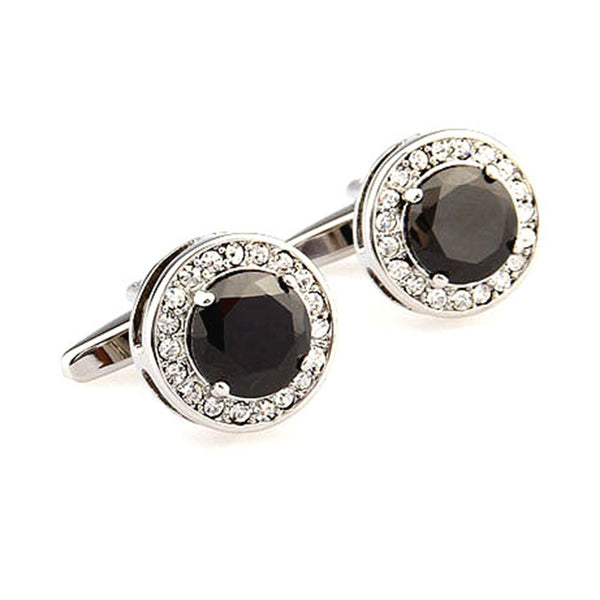 Crystal Zircon Cufflinks