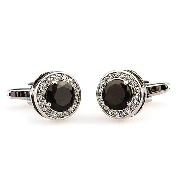 Crystal Zircon Cufflinks