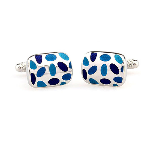 Enamel Dropping Glue Cufflinks