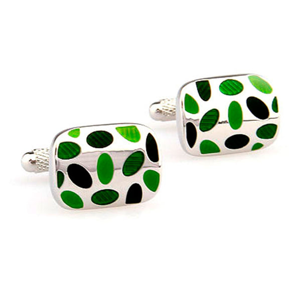 Enamel Dropping Glue Cufflinks